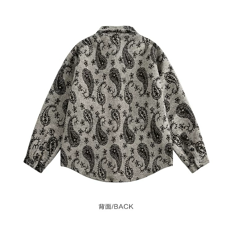 Levin`sFactory ペイズリーネルシャツ 長袖シャツ