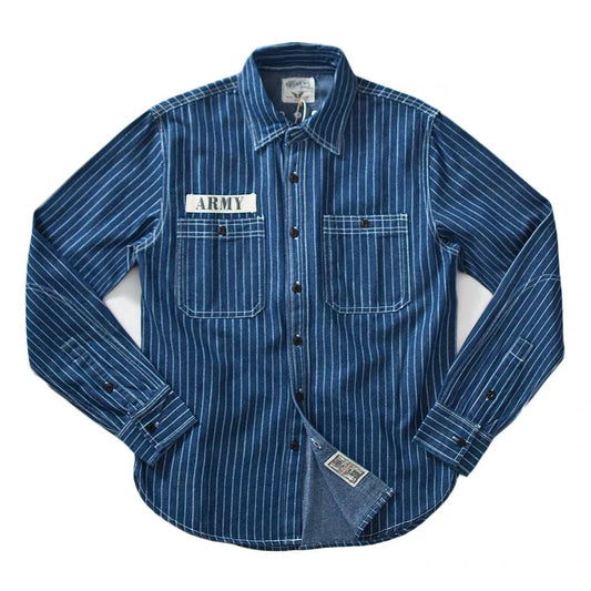 OKONKUWO アメリカンヴィンテージワークシャツ ARMY 長袖シャツ