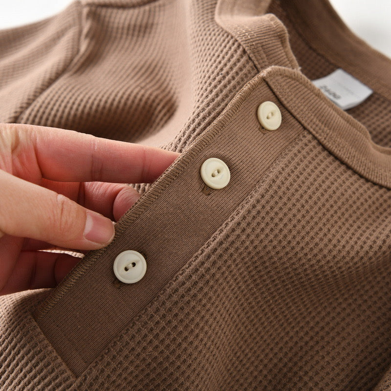 Levin‘sFactory ワッフルヘンリーネックシャツ半袖