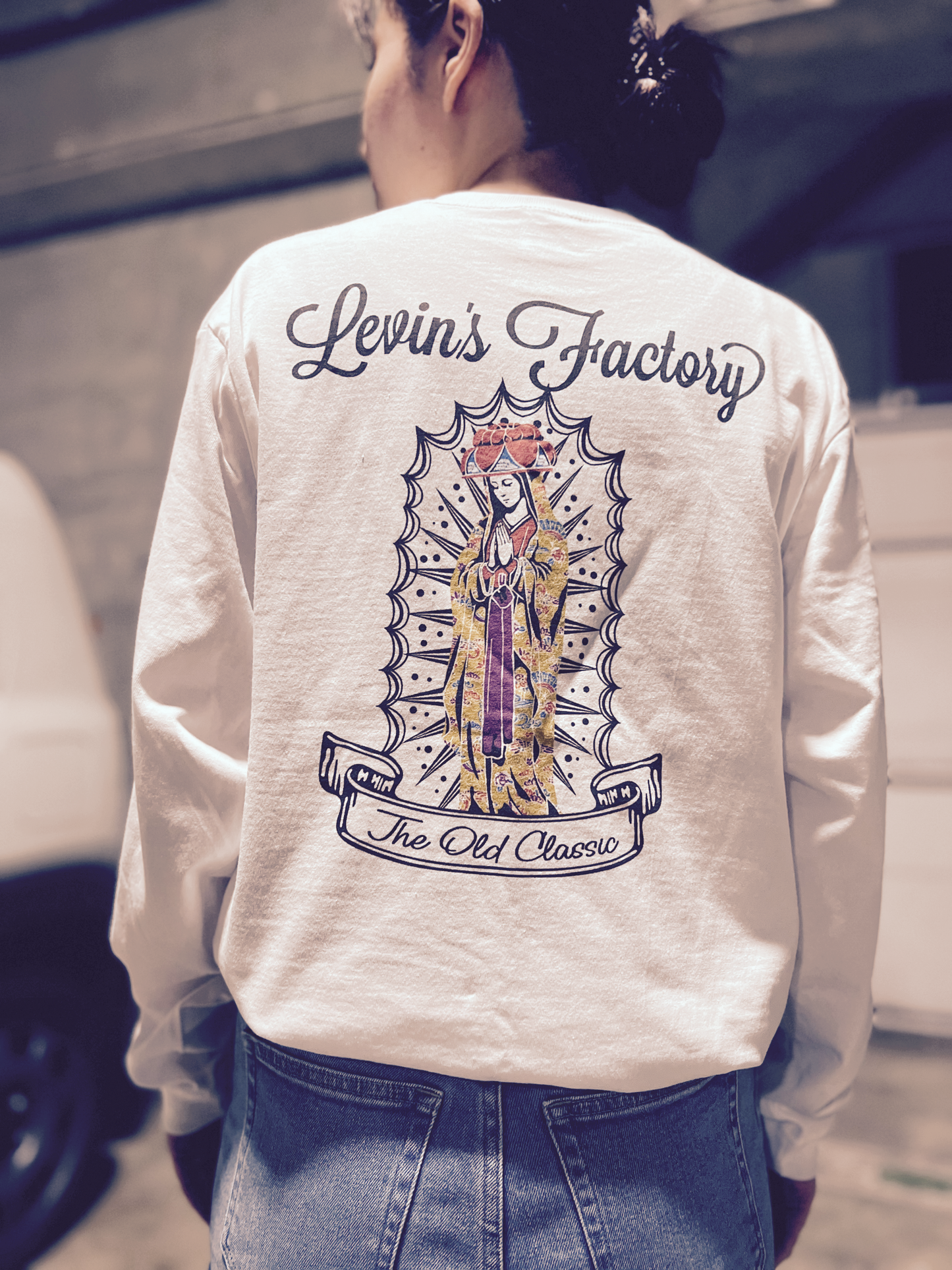 Levin‘s Factory×Cross Stitch オープンエンドTシャツ