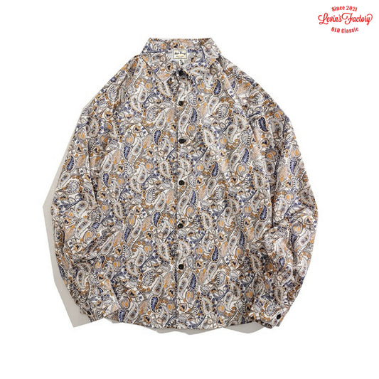 Levin‘sFactory レトロペイズリーシャツ 長袖シャツ