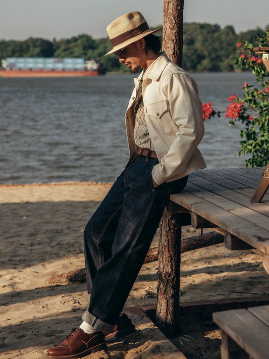 Red torunado ホワイトデニムジャケット