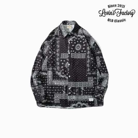 Levin‘sFactory スタンダードバンダナ柄シャツ 長袖シャツ