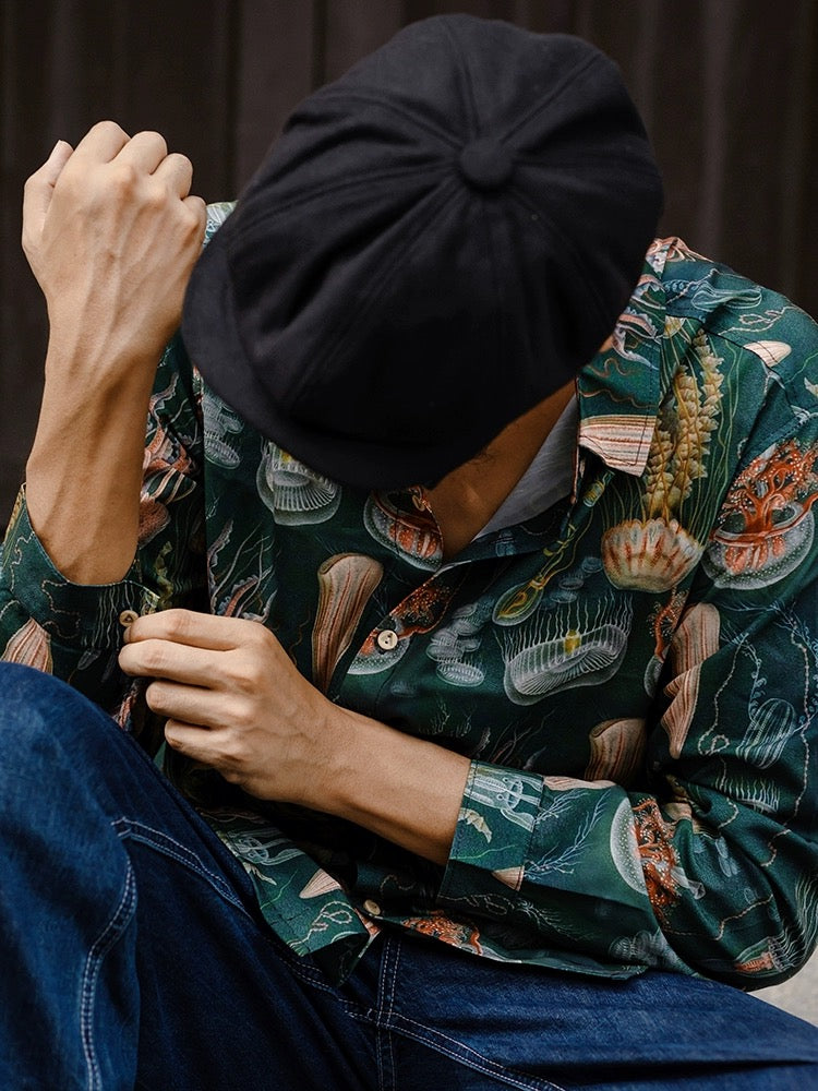 Levin‘sFactory 深海×生物 レギュラーカラーシャツ