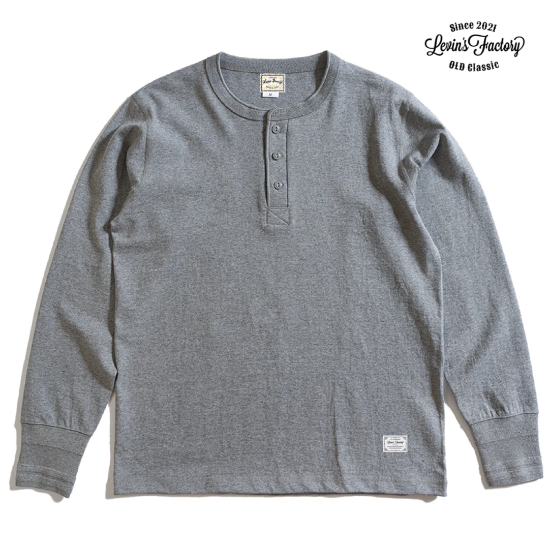 【復刻版】Levin`sFactory ヘンリーネックシャツ長袖