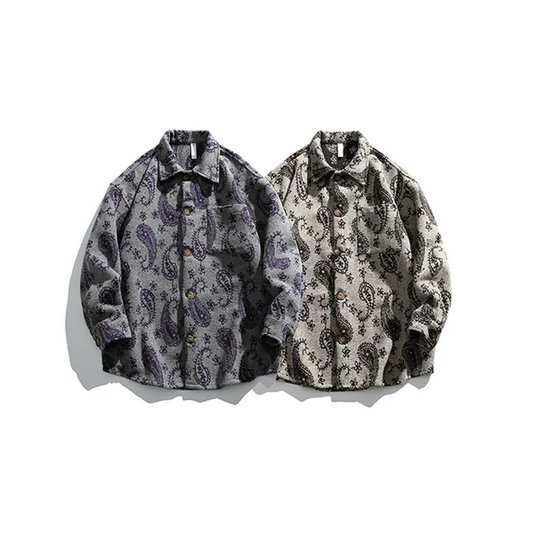 Levin`sFactory ペイズリーネルシャツ 長袖シャツ