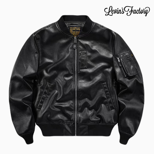 Levin'sfactory MA-1レザージャケット