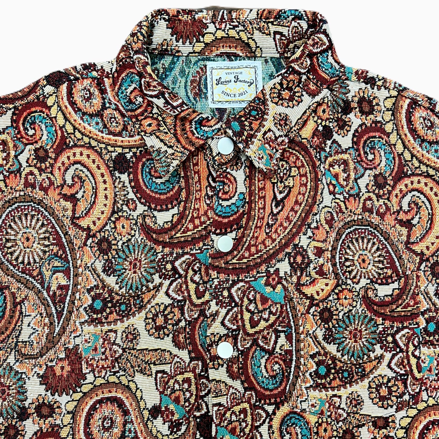 Levin‘sFactory レトロ×ペイズリー 長袖シャツ