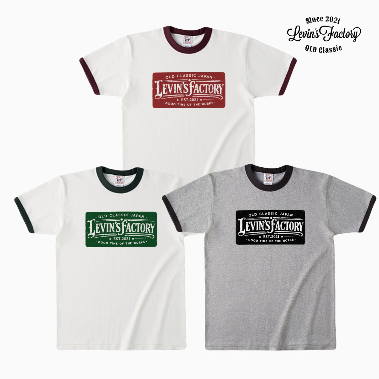 Levin‘sFactory リンガーTシャツ