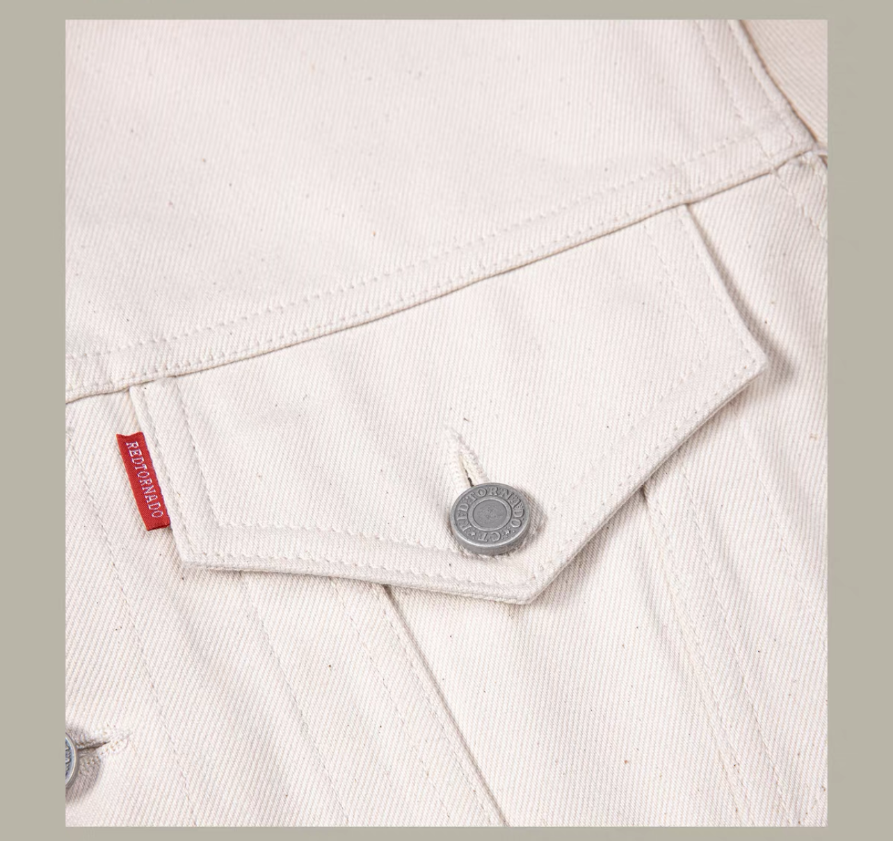 Red torunado ホワイトデニムジャケット