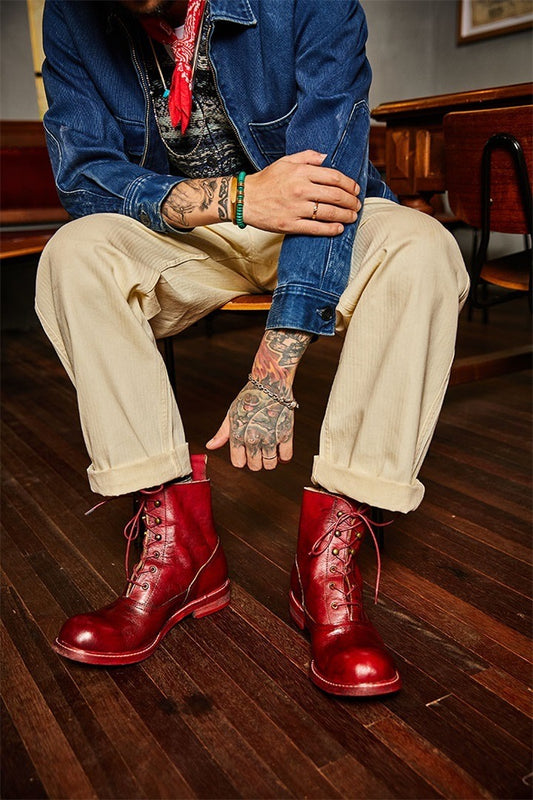 Great Deity オリジナルレッドワークブーツ