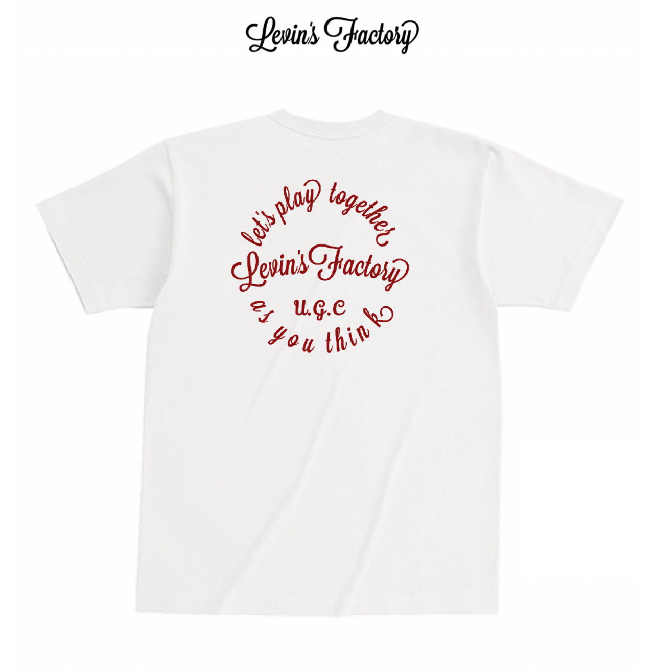 Levin‘s Factory×Cross Stitch オープンエンドTシャツ