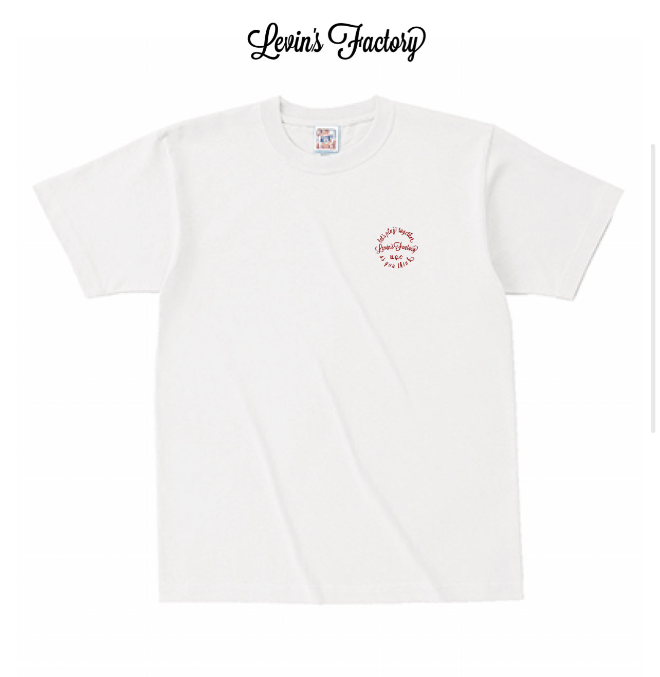 Levin‘s Factory×Cross Stitch オープンエンドTシャツ