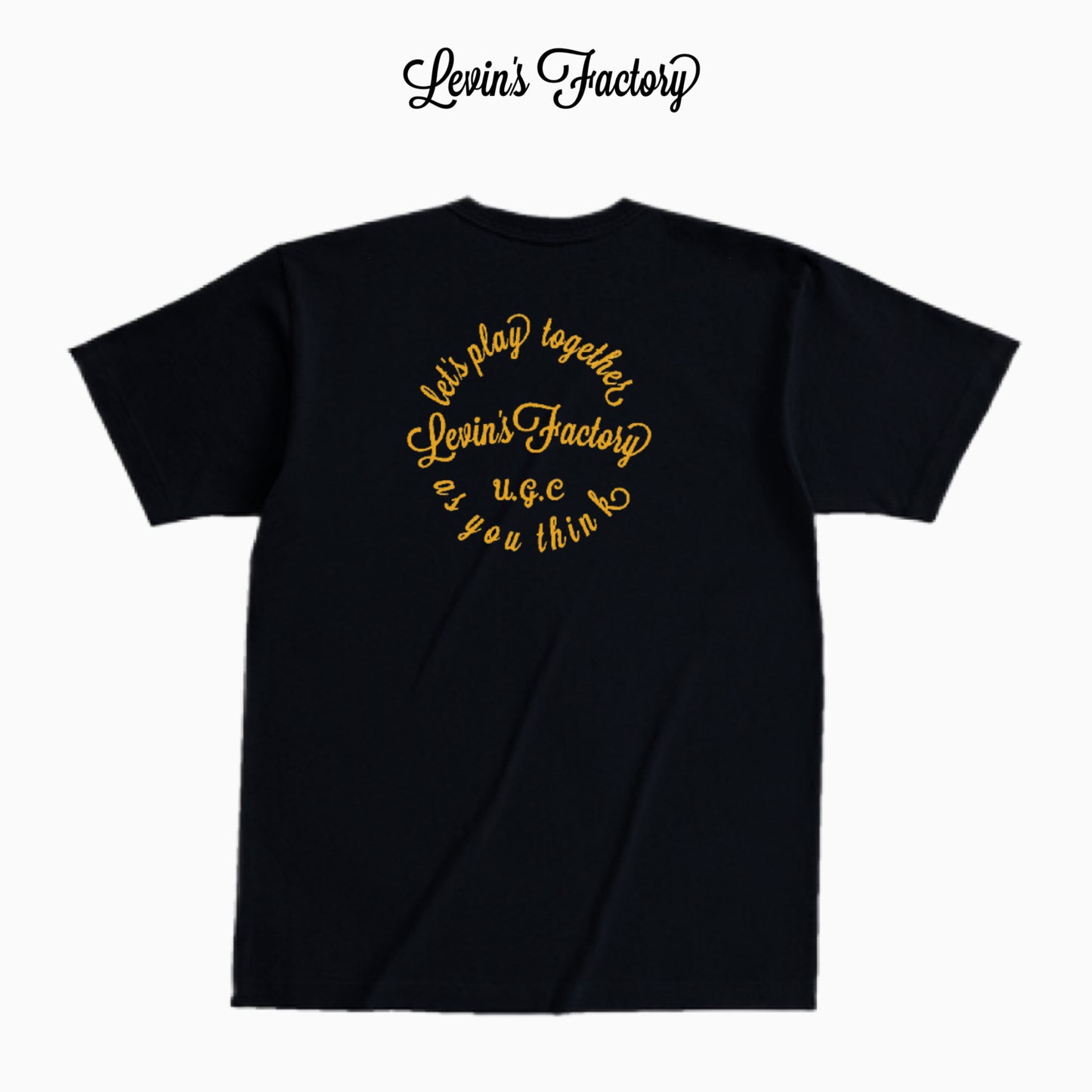 Levin‘s Factory×Cross Stitch オープンエンドTシャツ