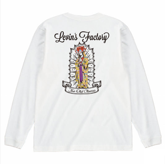 Levin‘s Factory×Cross Stitch オープンエンドロングTシャツ