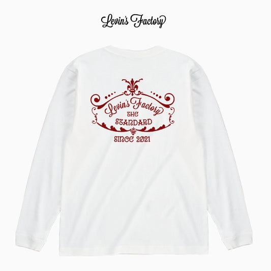 Levin‘s Factory×Cross Stitch オープンエンドロングTシャツ