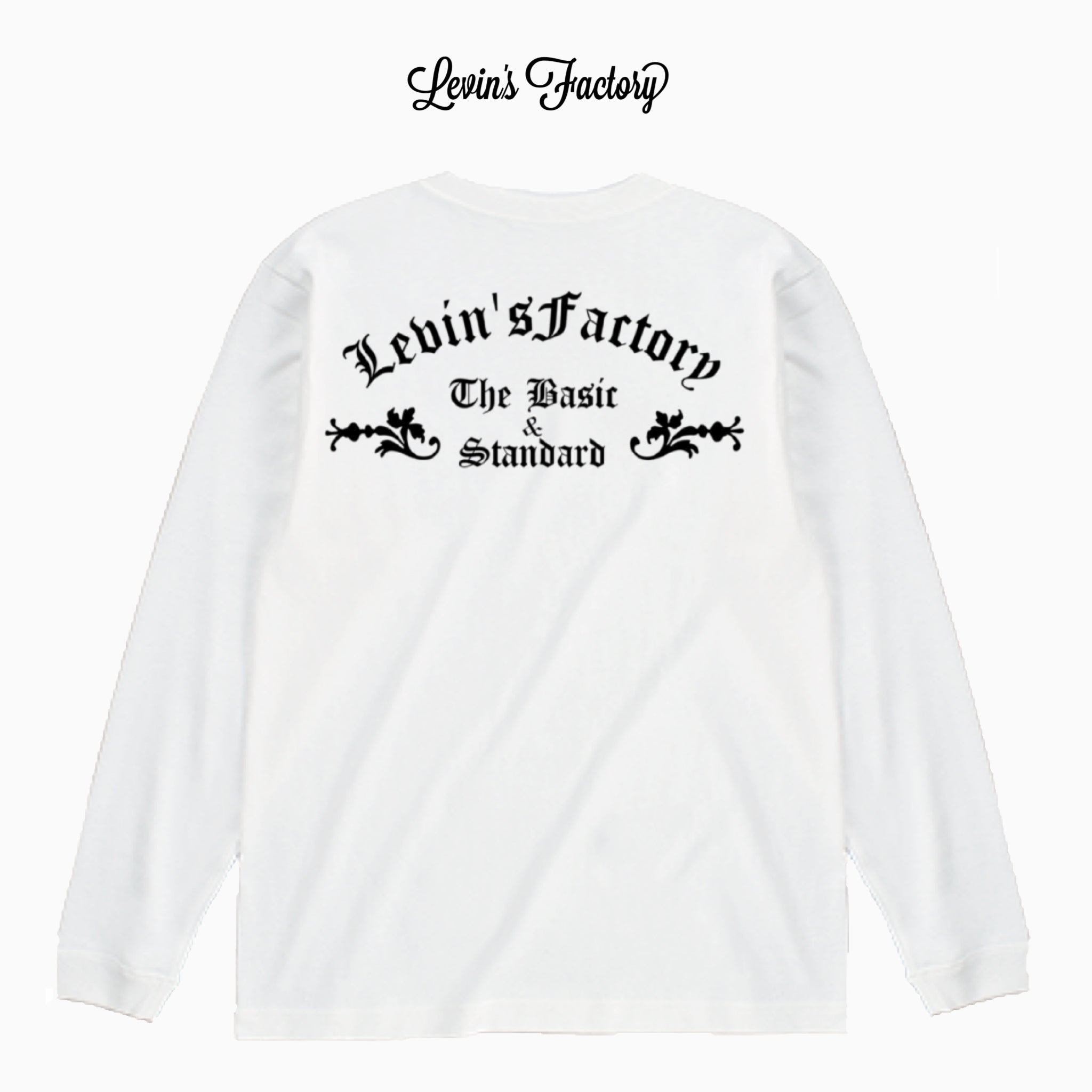 Levin‘s Factory×Cross Stitch　オープンエンドロングTシャツ