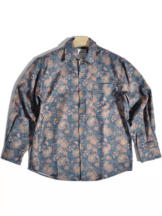 Levin`sFactory 長袖シャツ ペイズリー×オールドクラシック