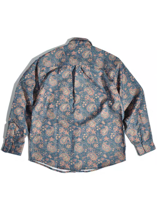 Levin`sFactory 長袖シャツ ペイズリー×オールドクラシック