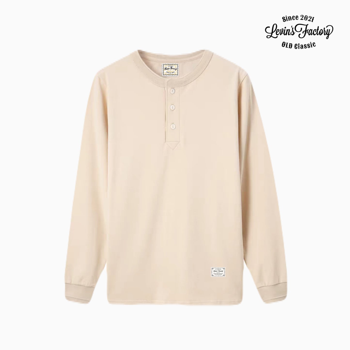 【復刻版】Levin`sFactory  ヘンリーネックシャツ長袖