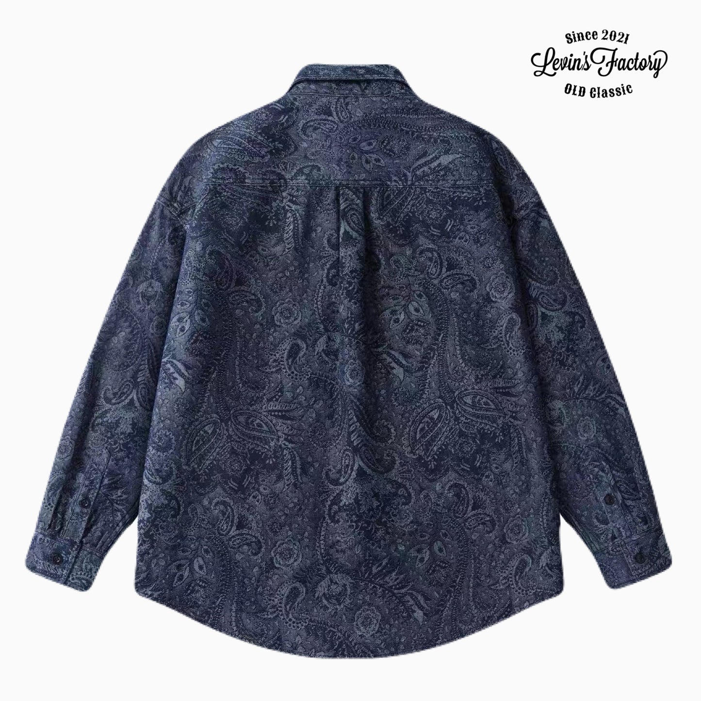 Levin‘sFactory　クラシックペイズリー　長袖シャツ