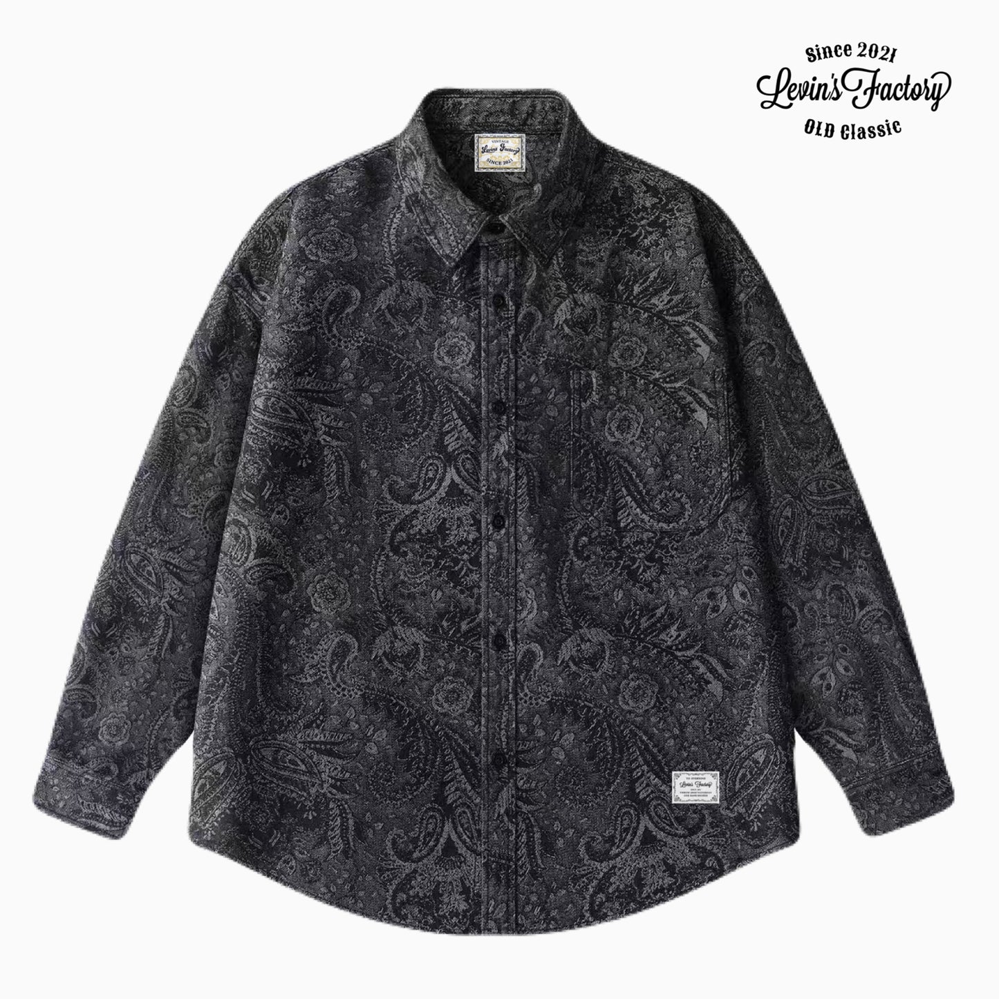 Levin‘sFactory　クラシックペイズリー　長袖シャツ