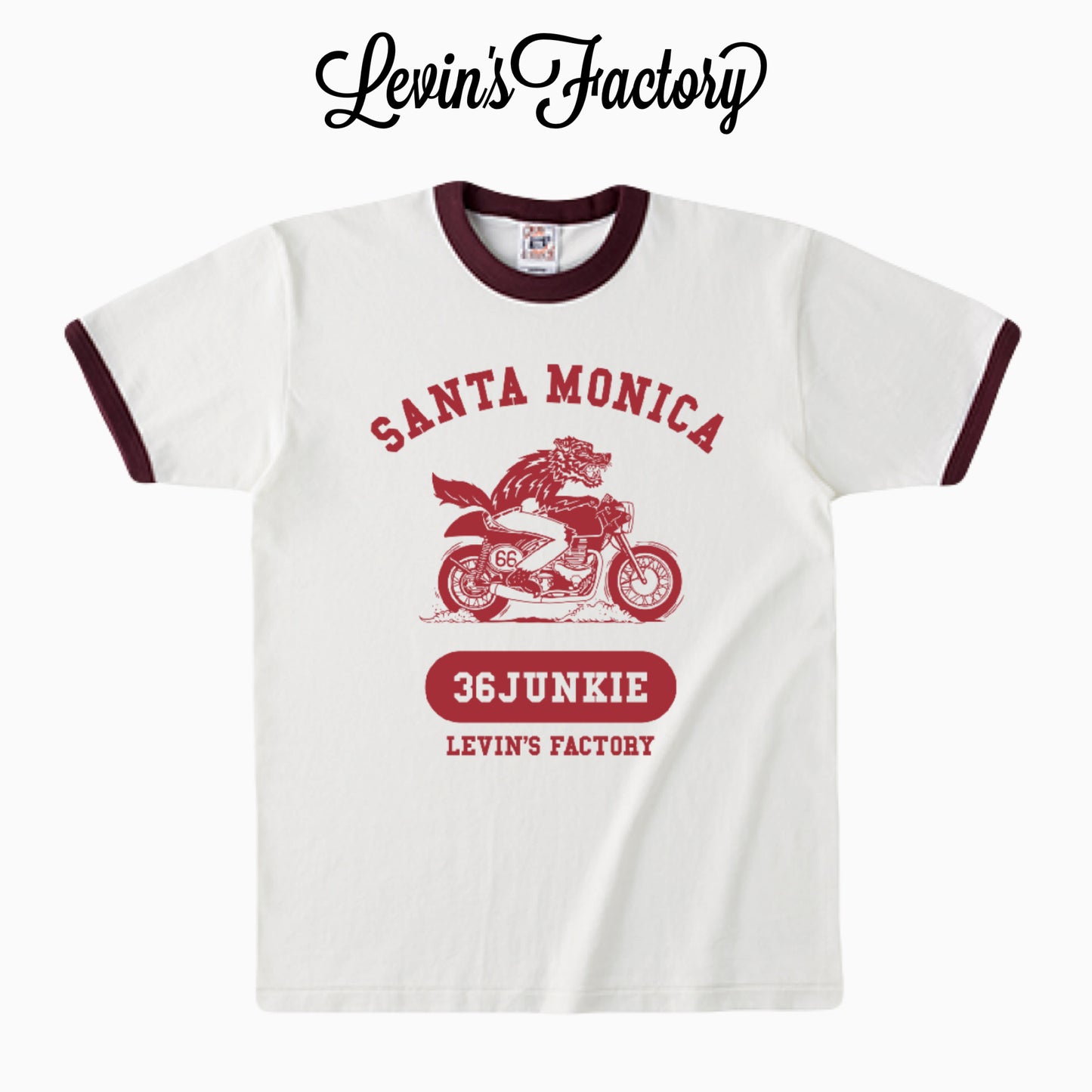 Levin‘sFactory　リンガーTシャツ