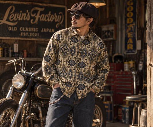 Levin‘sFactory　レトロ×ヨーロッパ　長袖シャツ