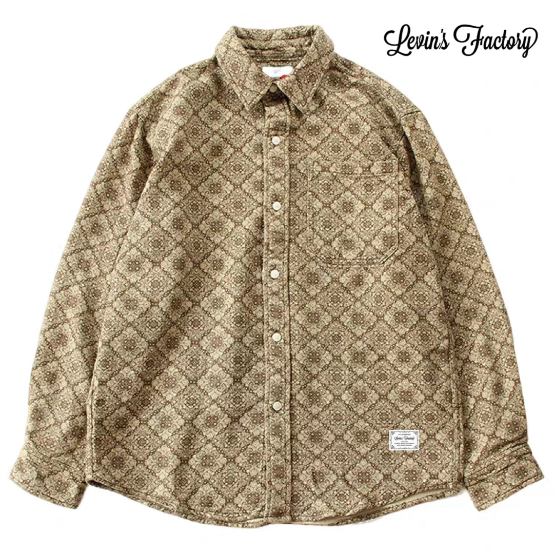 Levin‘sFactory　レトロ×ペイズリー　長袖シャツ