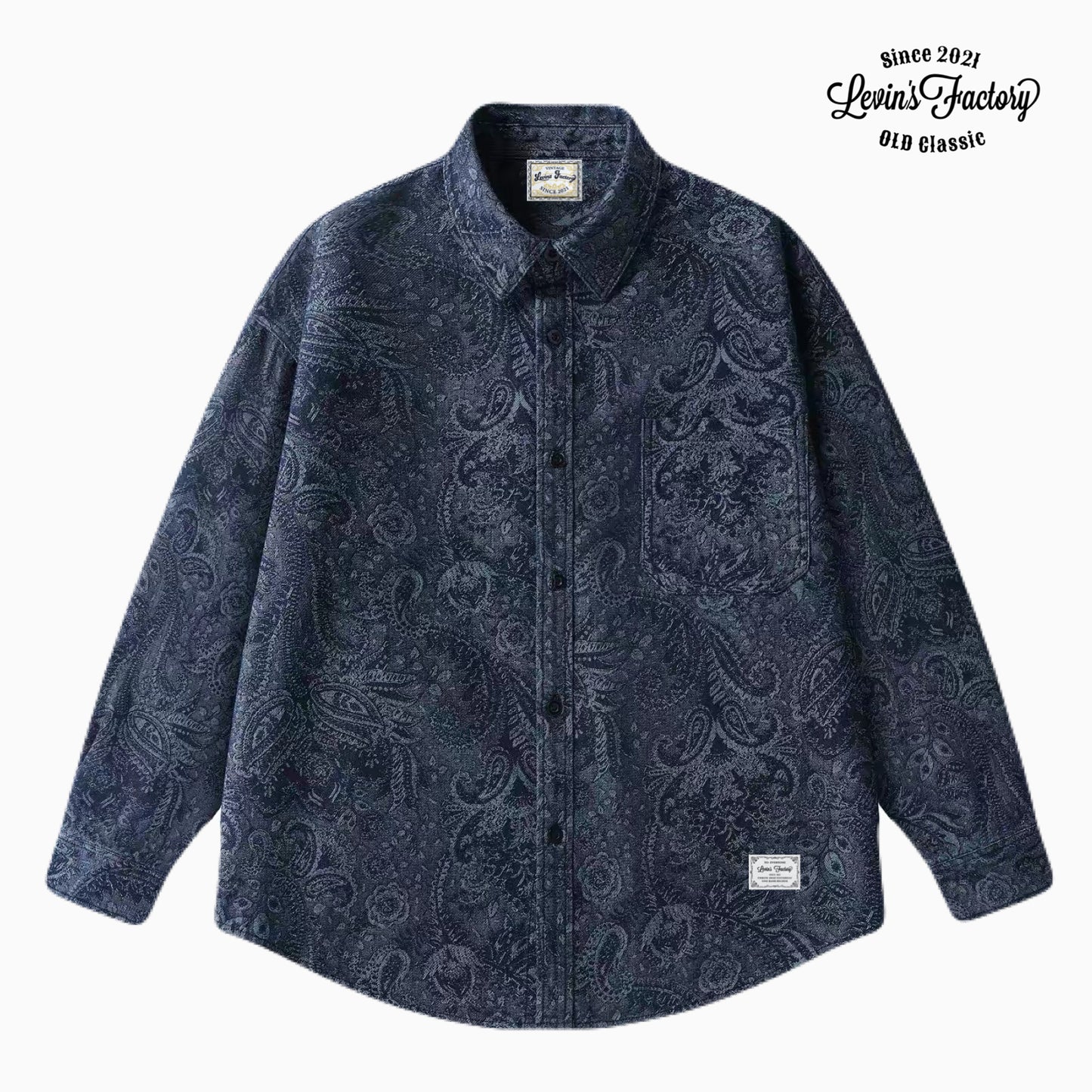 Levin‘sFactory　クラシックペイズリー　長袖シャツ