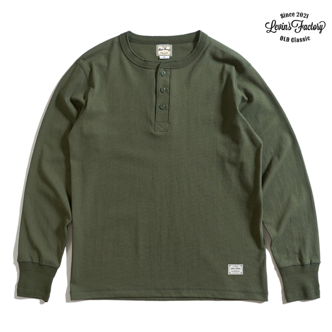 【復刻版】Levin`sFactory  ヘンリーネックシャツ長袖