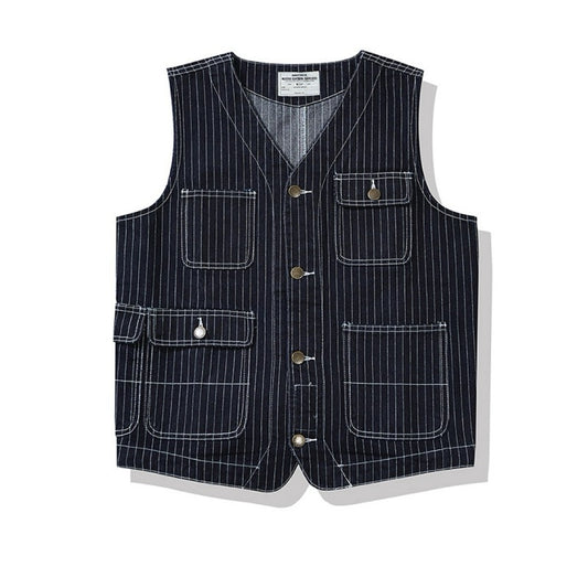 OKONKWO  ストライプベスト