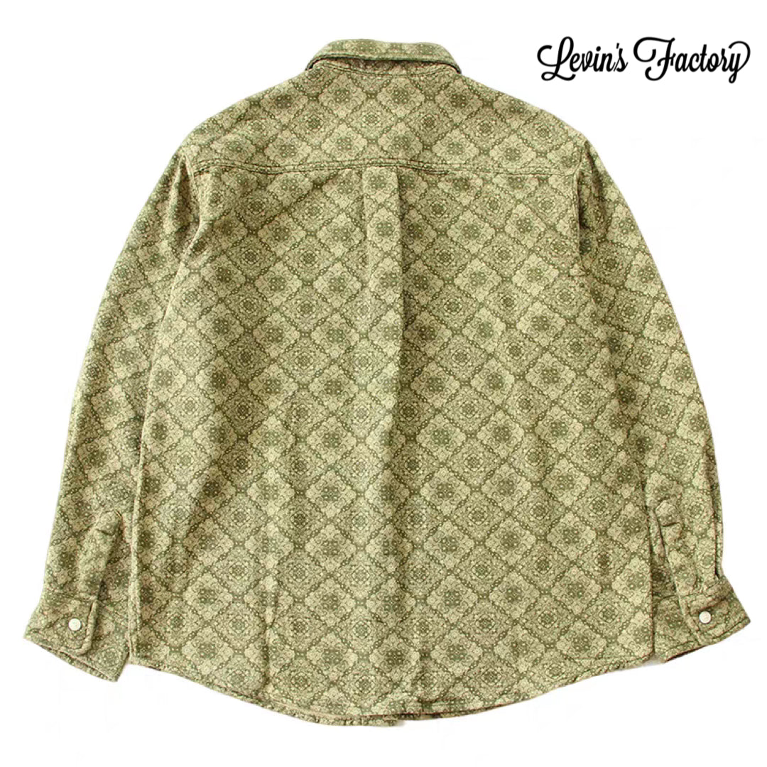 Levin‘sFactory　レトロ×ペイズリー　長袖シャツ