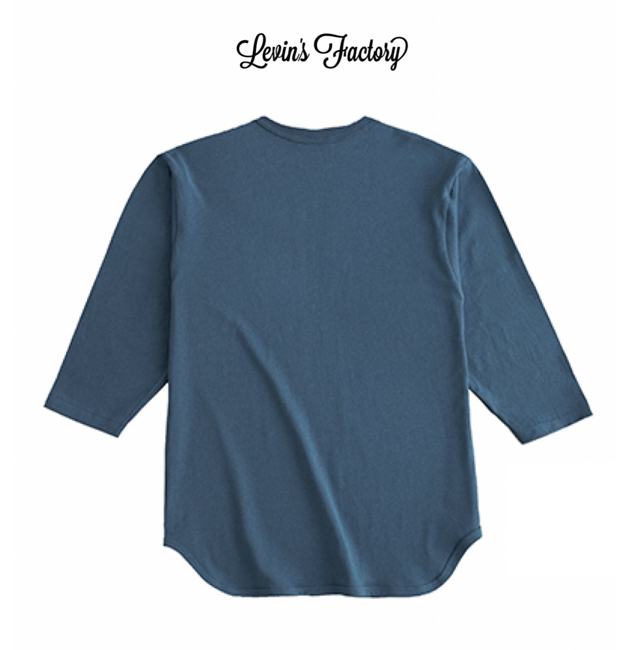 Levin‘s Factory×Cross Stitch　ベースボール七分袖Tシャツ
