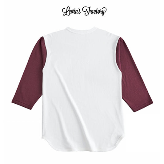 Levin‘s Factory×Cross Stitch　ベースボール七分袖Tシャツ