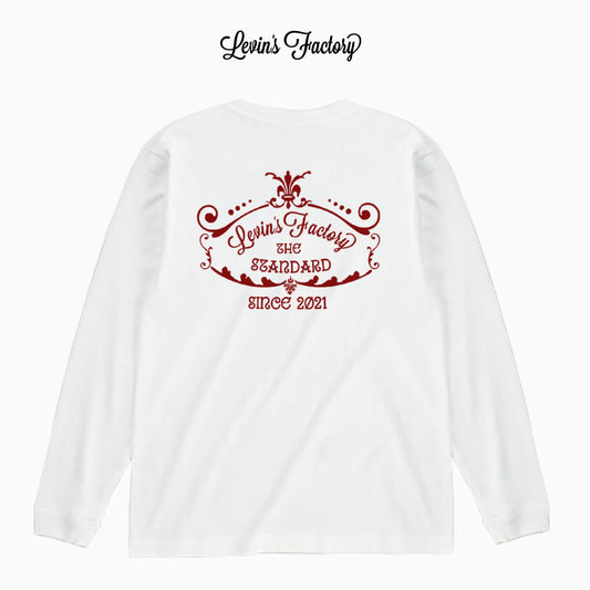 Levin‘s Factory×Cross Stitch　オープンエンドロングTシャツ