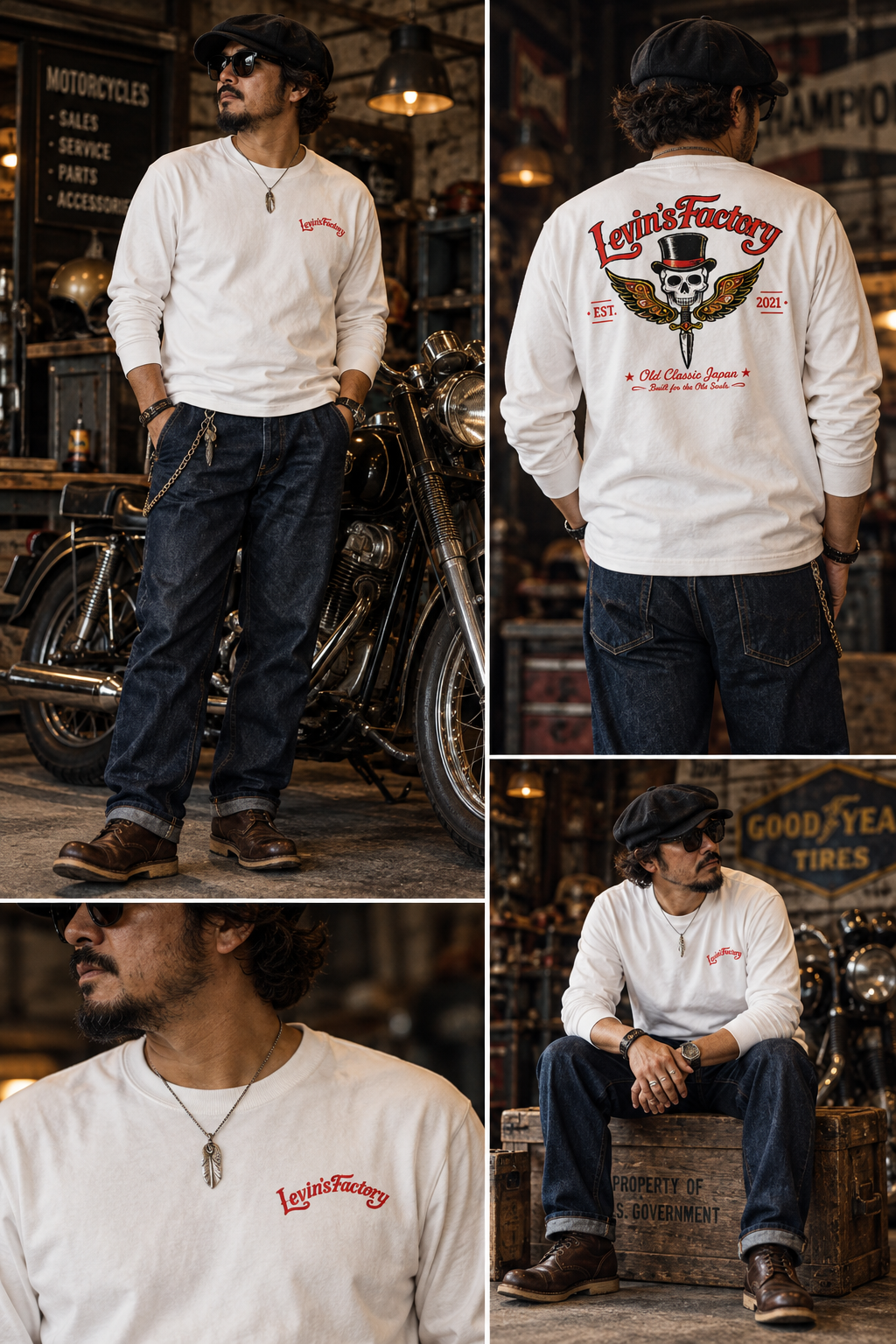 Levin‘sFactory　オープンエンドTシャツ