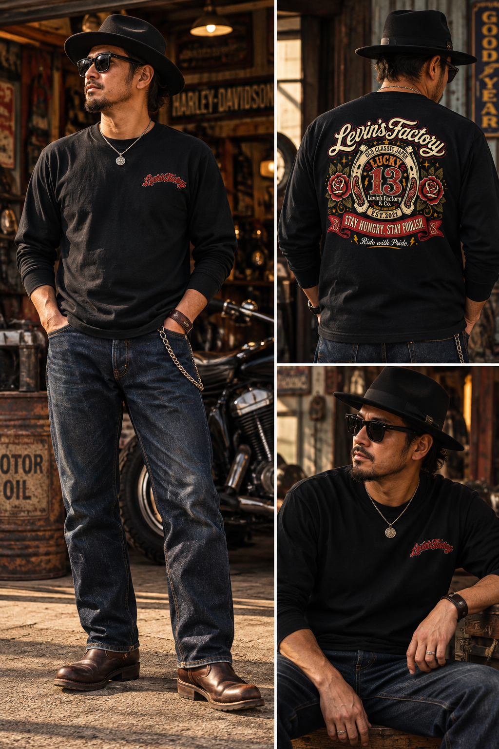 Levin‘sFactory　オープンエンドTシャツ
