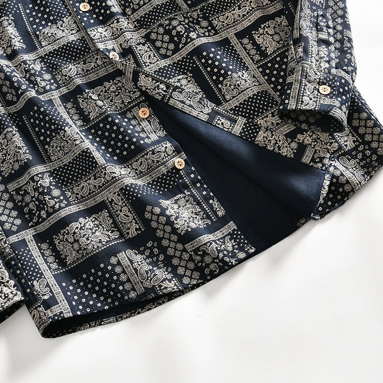 Levin‘sFactory　スタンダードバンダナ　ペイズリー　長袖シャツ