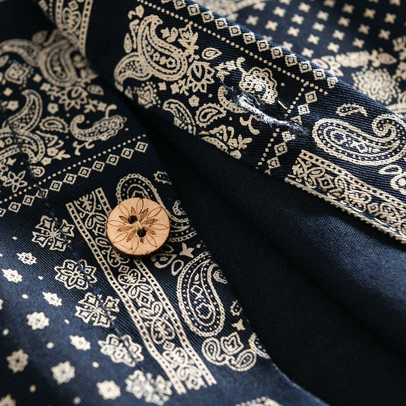 Levin‘sFactory　スタンダードバンダナ　ペイズリー　長袖シャツ