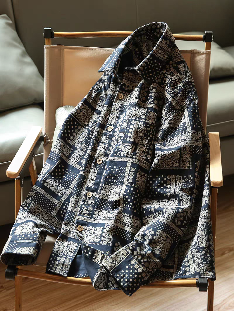 Levin‘sFactory　スタンダードバンダナ　ペイズリー　長袖シャツ