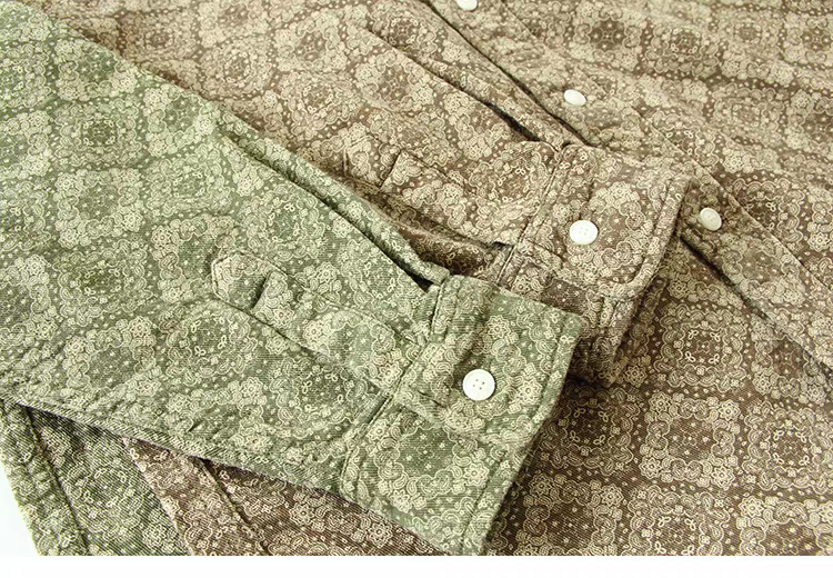 Levin‘sFactory　レトロ×ペイズリー　長袖シャツ