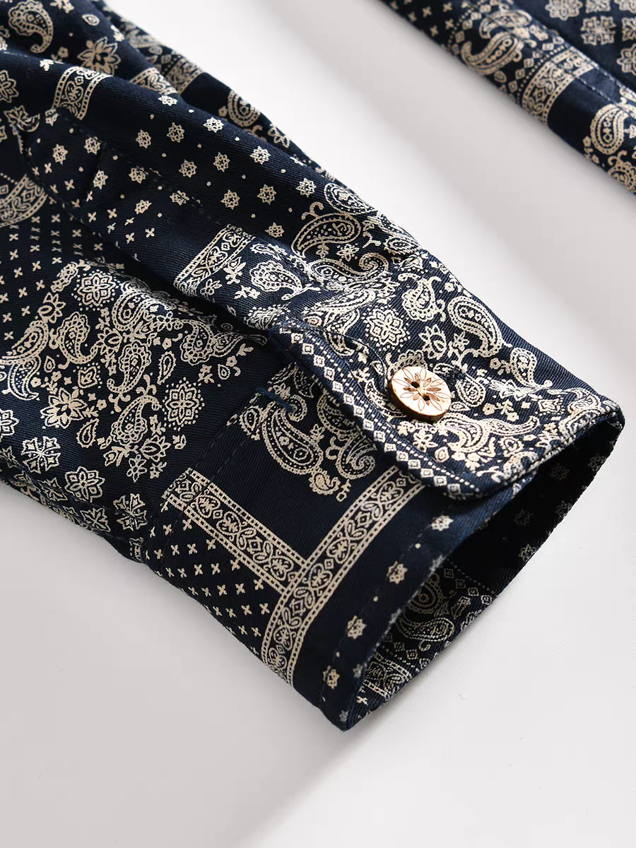 Levin‘sFactory　スタンダードバンダナ　ペイズリー　長袖シャツ